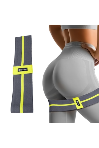 Rebuwo Squat Bant Pilates Direnç Lastiği 40 Cm Gri