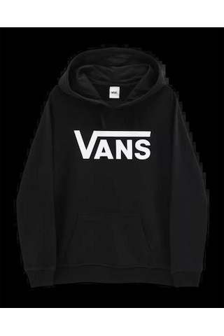 Vans Wm Drop V Logo Hoodıe-b Kadın Sweat Shirt Vn0a5hnpblk1 Siyah