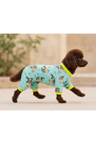 Miniş Unicorn Mint Küçük Irk Köpek Esnek Penyetulum Pijama-21584