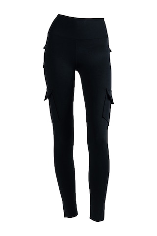 Teltree Kadınlar İçin Yüksek Belli, Gergin Kesimli Spor Leggings - 4 İşlevsel Cep, Yüksek Esneklikli, Vücut Kontrolü, Spor Ve Günlük Kullanıma Uygun, Siyah Asya Bedeni SiYAH