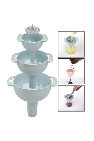 Viatom 3'lü Süzgeçli Huni Seti