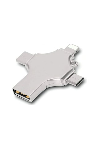 Otg 4in1 Cep Telefonu Çok Fonksiyonlu Usb Flash Bellek 64 Gb Type-c, Micro Sd Ve Kart Okuyucu Çok Renkli