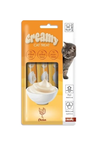 Creamy Tavuklu Kedi Ödülü, 4 X 15 Gr