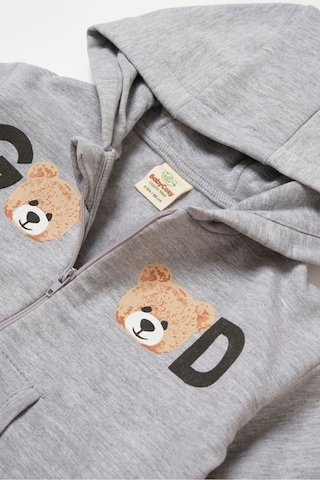 BabyCosy Organik Kapüşonlu Ceket & Pantolon Takımı Csy8004 001