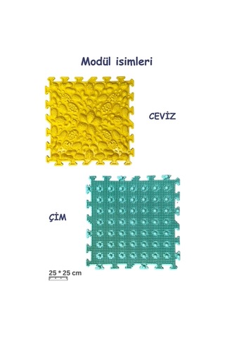 6 Modüllü Dokunsal Bütünleme Çok Renkli