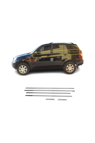 Chery Tiggo Krom Cam Çıtası 6 Parça 2007-2012 Arası P.Çelik