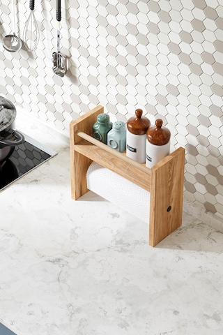 Rulo Havlu Takılabilir Baharatlık Standı Tezgah Üstü Düzenleyici