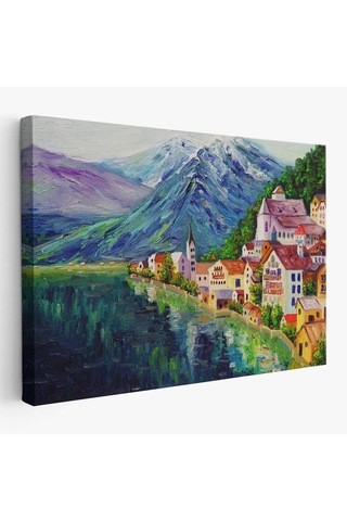 Es10 Dekoratif Baskı Sukulent Kanvas Tablo (95 x 165) HS-3438-3