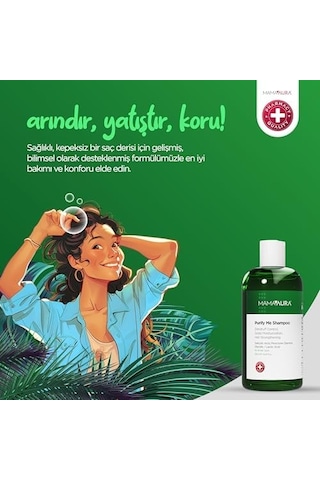 Purify Me Şampuan, Kepek Görünümünü Azaltmaya Yardımcı Ve Kaşıntıyı Yatıştırmaya Destekleyen Arındırıcı Şampuan, 250 Ml 45301144