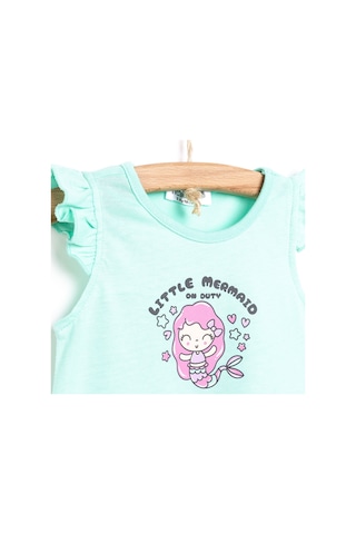 HelloBaby Basic Elbise Kız Bebek 24yhlbkelb027 Mint 24YHLBKELB027_Mint