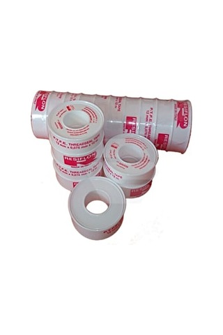Resiflon Teflon Bant 1000 Adet - 12 mm x 0.076 mm x 12 Metre