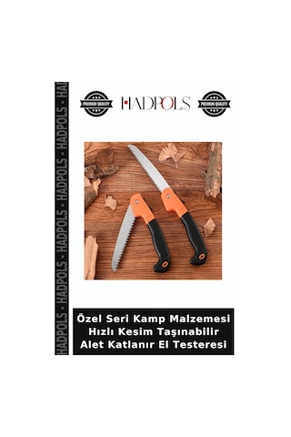 Özel Seri Kamp Malzemesi Hızlı Kesim Taşınabilir Alet Katlanır El Testeresi