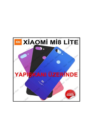 Xiaomi Mi 8 Lite Arka Kapak Batarya Pil Kapağı (Cam) (368847713)