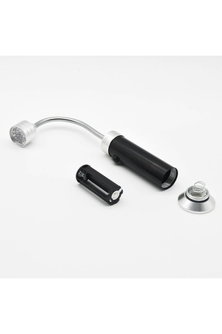 Suofeng Siyah Manyetik Esnek Borulu 9 Led Feneri - Çalışma Işığı, Tamir Ve Acil Durum Işığı - 2 Adet Kutulu Set Çok Renkli