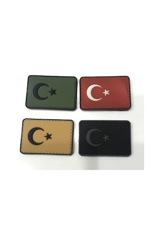 3D Slikonlu Türk Bayrağı Peç Arma