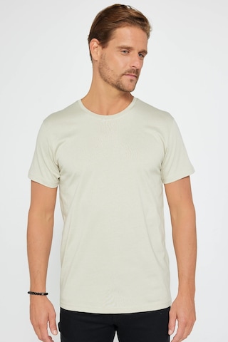 Tudors Erkek Slim Fit Dar Kesim Bisiklet Yaka %100 Organik Pamuk Yumuşak Dokulu Kısa Kol Taş Renk Tişört-31084-taş Taş