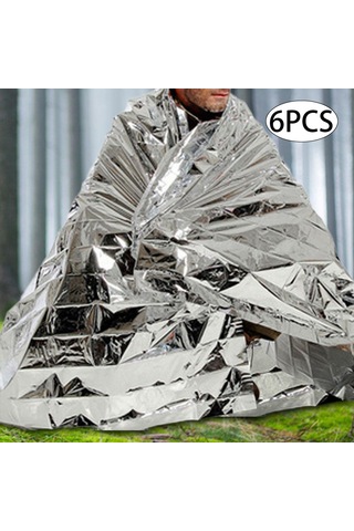 Homyl 6 Parça Hayatta Kalma Battaniyesi Kompakt Uzay 130x210cm Arjantin Gri