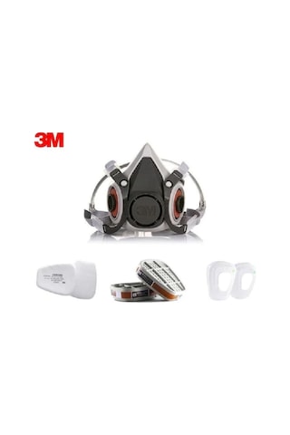 6200 Yarım Yüz Maskesi + 6059 Abek Filtre + 5925 P2 Filtre +k501 Kapak