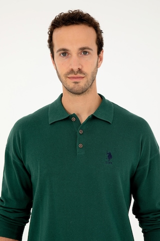 U.s. Polo Assn. Erkek Koyu Yeşil Kazak /triko 50293506-vr079 Koyu Yeşil