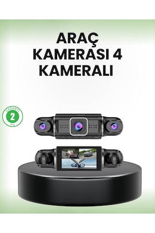 Gps Li 4 Kameralı Araç İç Dış Kayıt Sistemi 1080p Wifi Destekli