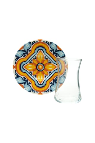 Tulu Heybeli 6 Kişilik 12 Parça Çay Seti 160 Ml Renkli