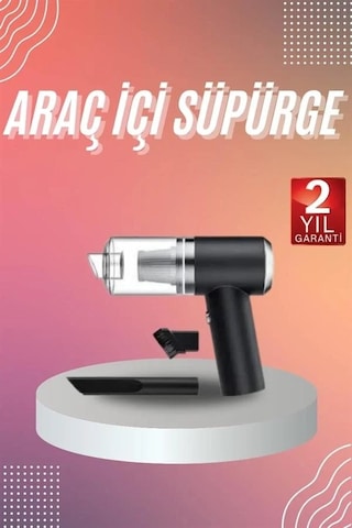 Araç İçi Süpürge Kablosuz Şarjlı Elektrikli Süpürge Elde Taşınabilir 1