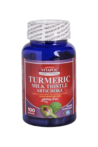 Vitapol Turmeric Milk Thistle Artichoke 3x100 Kapsül