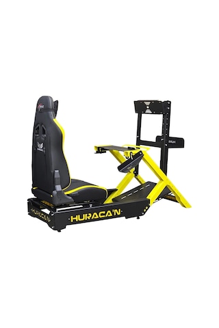 Huracan Eco Race Simülasyon Yarış Kokpiti Sarı