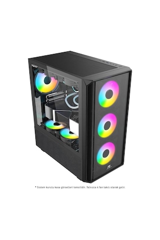 Powerboost Pb-p3602bb 850w 80+ Bronze Usb 3.0 Atx Mesh Argb Fan Siyah Kasa