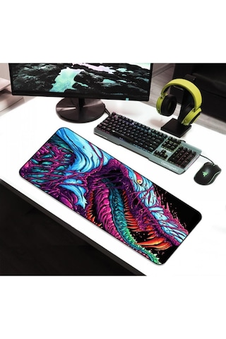 Sge Teknoloji Hyp 85x34 Cm Speed Kaymaz Taban Dikişli Mouse Pad Oyuncu Gamer