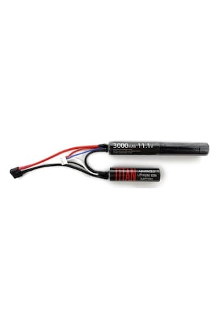 Titan 3000mah 11.1v Nunchuck T-plug Deans Airsoft Li Ion Pil - 1157