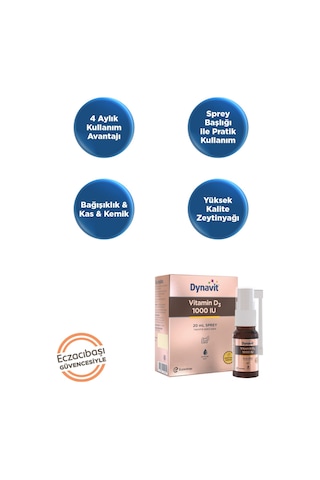 Dynavit Vitamin D3 1000 Iu 20 Ml Sprey