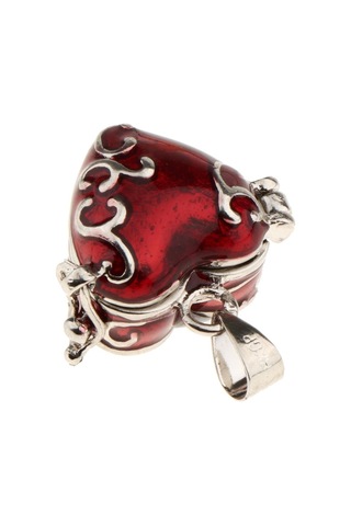 Soulader Kremasyon Kolye Hatıra Aksesuarı - İt Kolye Küçük Küllük - Kırmızı Renk Kırmızı