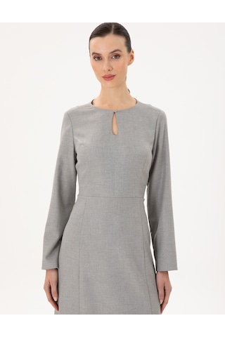 Pierre Cardin Kadın Açık Gri Elbise Dokuma 50294217-vr001 Açık Gri