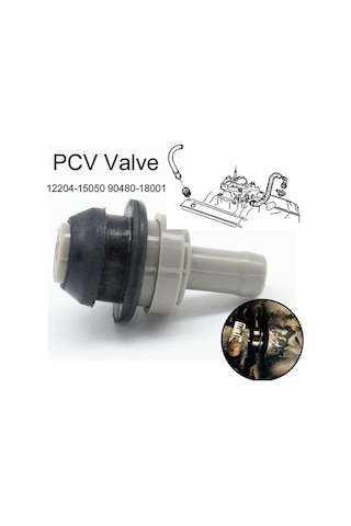 Fastbuy 2 Adet Araba Motoru Pcv Havalandırma Vanası Grommet Contası 12204-15050 90480-18001 Toyota Corolla 1993-1997 1.6l 1.8