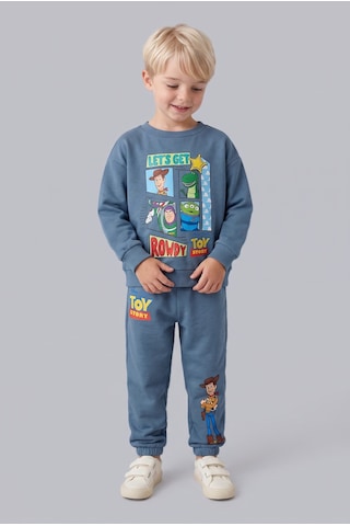 Defacto Toy Story Lisanslı Baskılı Uzun Kollu Üst Lastikli Paça Alt 2li Takım Erkek Bebek I3539a526wnbe739 Mavi-be739