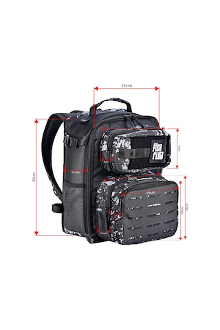 Fujin Proaji Back Pack Black Camo Balıkçı Sırt Çantası