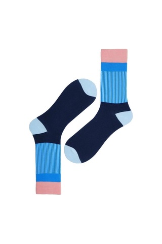 Desenli Erkek Soket Çorap-1860 Çok Renkli