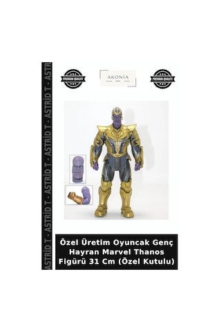 Özel Üretim Oyuncak Genç Hayran Marvel Thanos Figürü 31 Cm Özel Kutulu