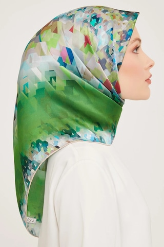 Armine Dj Saf İpek Eşarp 8971d Sura Nostalji - 90 X 90 / Yeşil - 54 Yeşil - 54