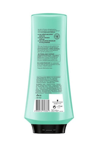 Schwarzkopf Gliss Nutribalance Repair Dökülme Karşıtı Saç Kremi 360 ML