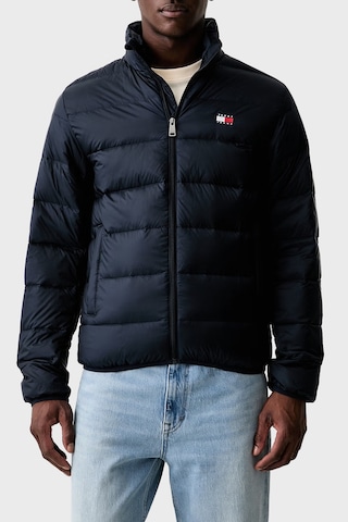 Tommy Jeans Kapitoneli Relaxed Fit Dik Yaka Mont Erkek Mont Dm0dm23231 C1g Lacivert