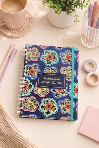 Lizy 2026-2027 Akademik Ajanda - A5 Spiralli Planner Tasarım-6 Lacivert