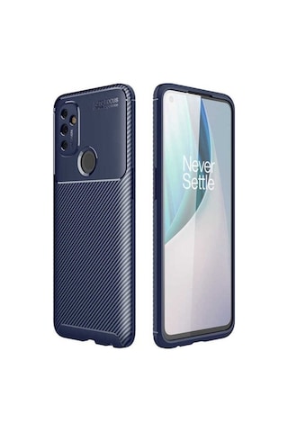 One Plus Nord N100 Kılıf Zore Negro Silikon Kapak Lacivert