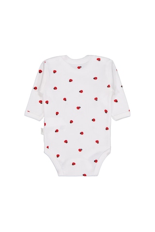 Civil Baby Uğur Böceği Empirme 0-48 Ay Çıtçıtlı Badi - Ekru