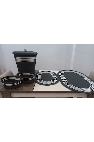 Banyo Takımı Beşli Antrasit Antrasit