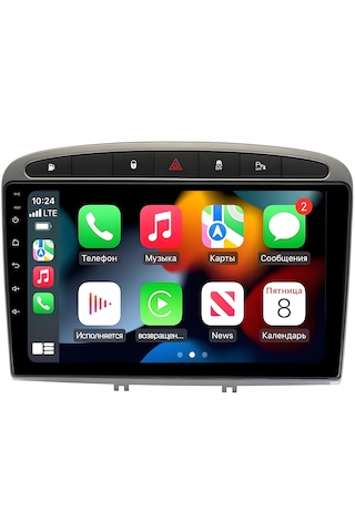 Peugeot 308 2008-2013 Uyumlu 8gb Ram 128gb Android Navigasyon Multimedya Tesla Ekran Android Teyp Double Teyp Kablosuz Carplay Android Auto Bluetooth Wifi Gps Geri Görüş Kameralı 9"