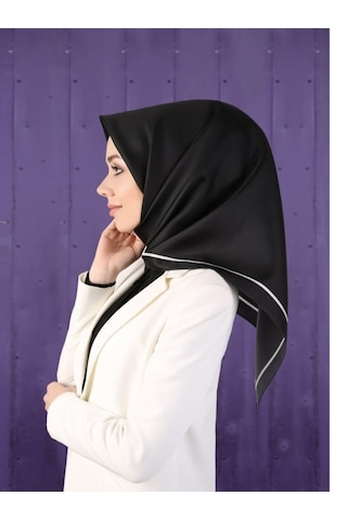 Levidor Twill İpek Eşarp Siyah