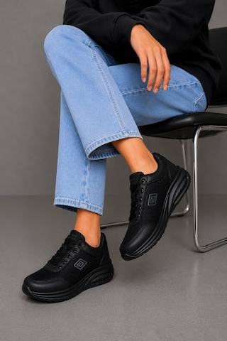 Bluefeet Prl Siyah Anorak Kadın Sneaker Spor Ayakkabı