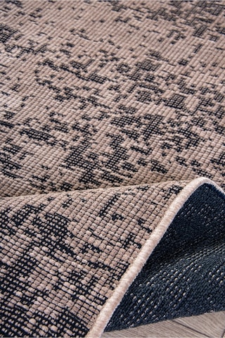 Bej Şönil Kilim Makinede Yıkanabilir Kaymaz Taban Halı Yolluk Bej